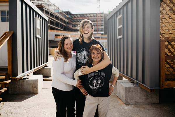 three friends in the Colorado Village Collaborative