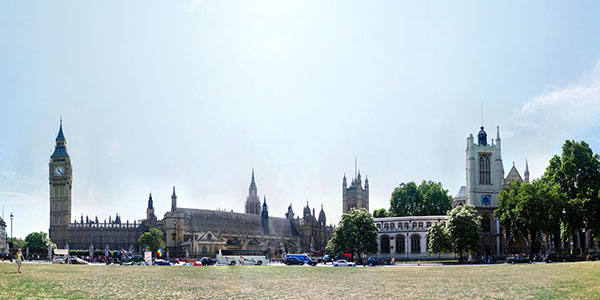 detail of a panoramic view of Kenya Parliament Square