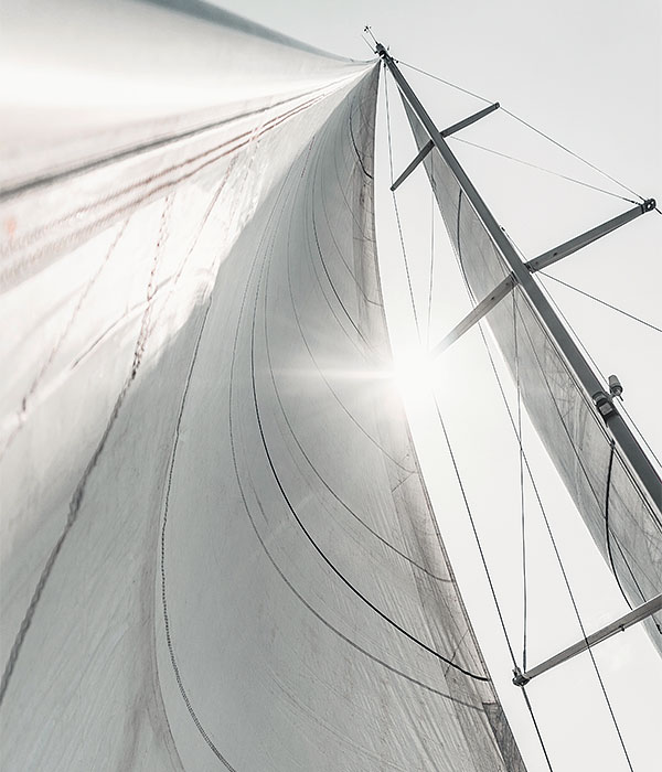 photograph of sails in sunlight