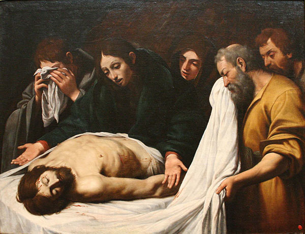 Detalle de 'Lamentación de Cristo muerto'