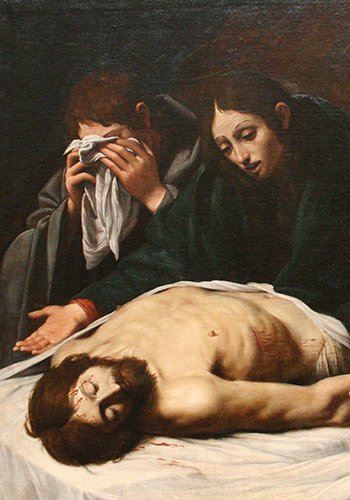 Detalle de "Lamentación de Cristo muerto"