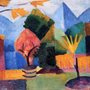 Garden on Lake Thun by August Macke, 1913