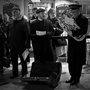 members of the Salvation Army singing on the street