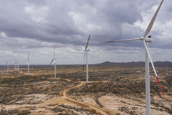 wind mills cut across Wayuu territory