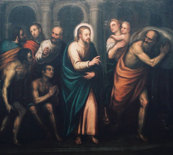 Jesús en el Templo por Alessandro Maganza