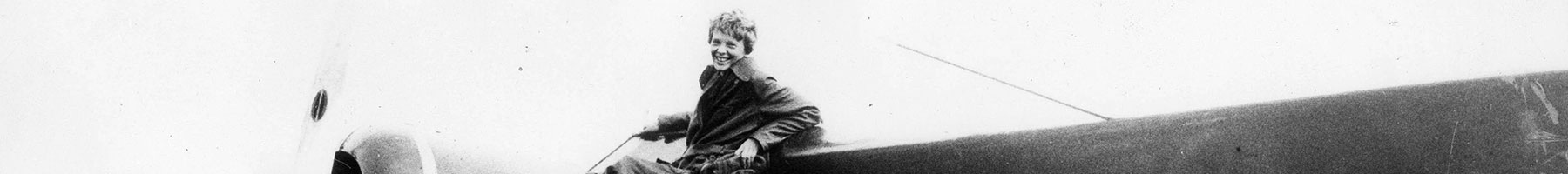 May 21, 1932 - Londonderry, Ireland - The female aviator Amelia Earhart, the first woman to fly alone across the Atlantic receives cheers from the crowd after touching down in North Ireland