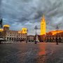 Piazza Aurelio Saffi in Forlì, Italy