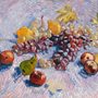 painting by Van Gogh of grapes, apples, pears, and oranges