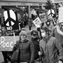 marchers in London protesting nuclear war