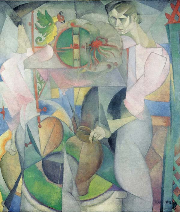 Painting by Diego Rivera, Woman at the Well