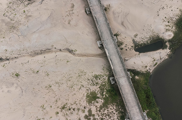 long concrete bridge