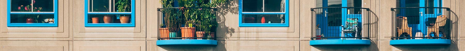 colorful apartment building