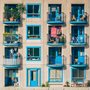 colorful apartment building
