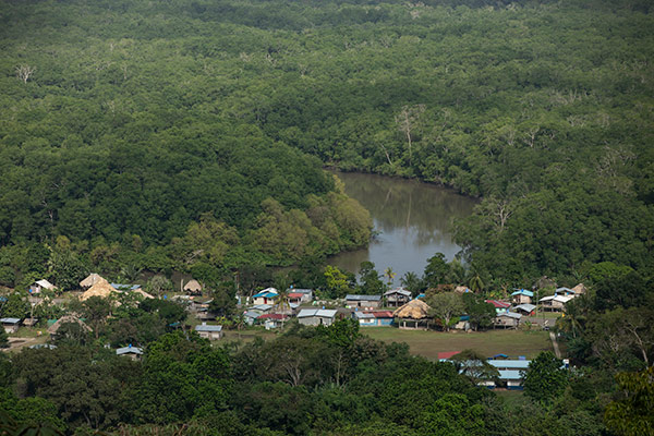 a village near a river
