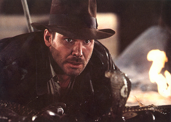 Harrison Ford in the Raiders of the Lost Ark