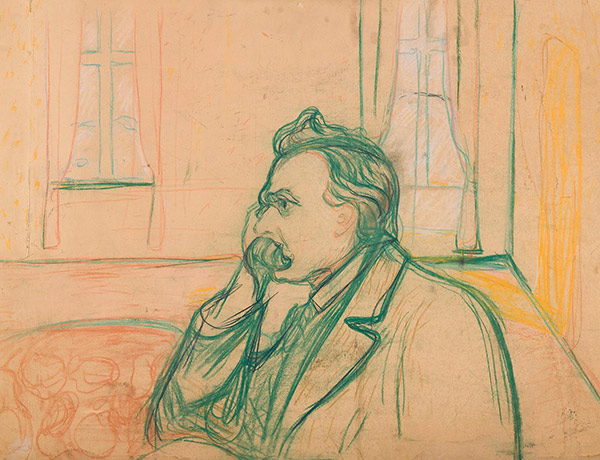 an illustration of Nietzsche