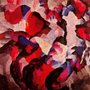 abstract red and pink painting