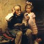 Cobbler Studying Doll's Shoe