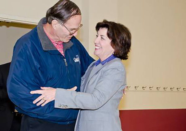 Jim Owen and Kathy Hochul