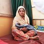 Rohingya refugee mother with newborn son