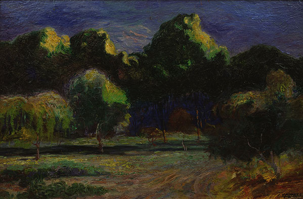 Crepusculo, pintura de Martín Malharro