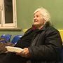 Maria Lucia, a homeless woman who shelters in the hallway of the Policlinico Umberto I 