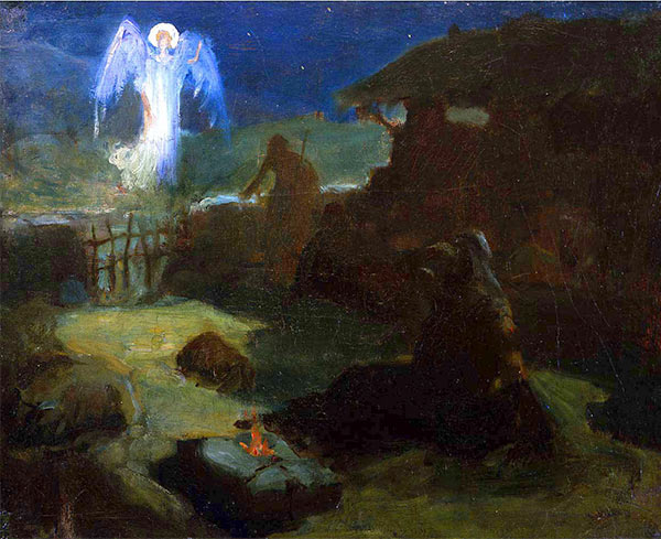  Henry Ossawa Tanner, The Annunciation to the Shepards, oil on canvas, ca. 1895