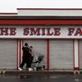 a family going for a walk near Grimsby