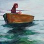 two people talking in boats