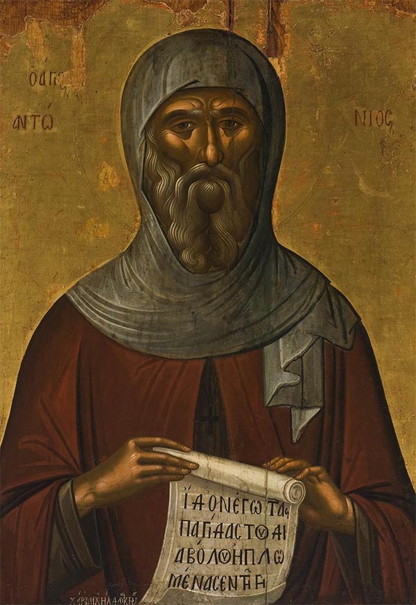 an icon of Saint Anthony