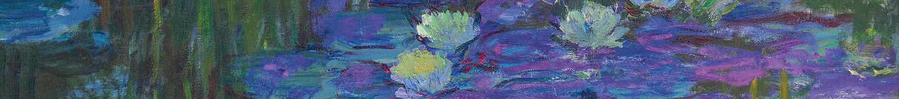 oil painting of water lilies