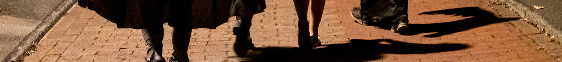 teenagers dressed up for Halloween