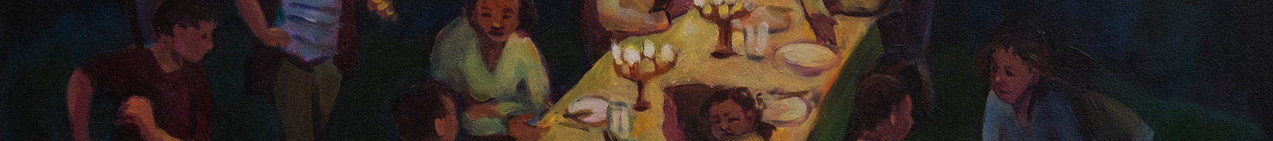 friends and family having supper in a backyard