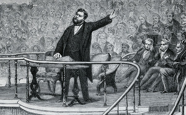 Charles Spurgeon preaching at the South London Baptist Church