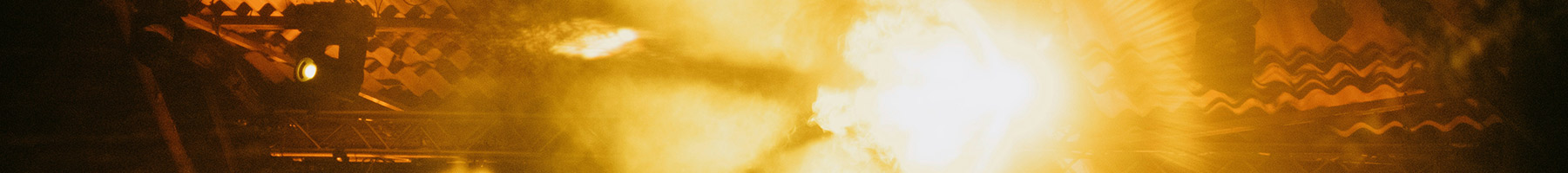 golden light at a concert