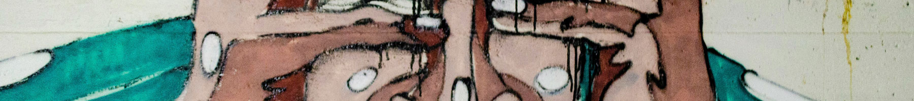 painting of a man covering his face with his hands