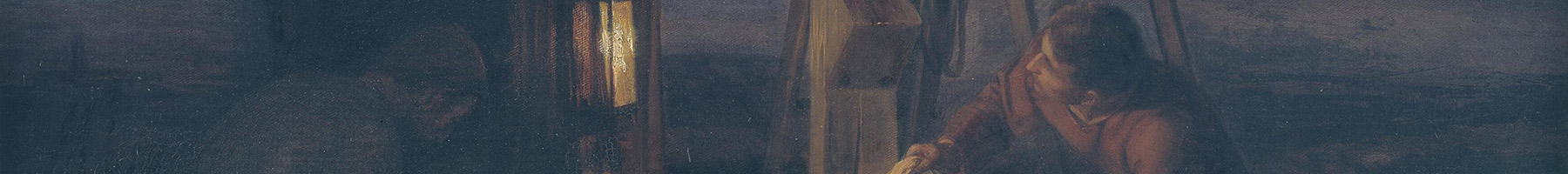 painting of disciples preparing Jesus body for burial