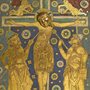 medieval plaque depicting the Crucifixion