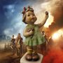 a figurine of a doll holding flowers