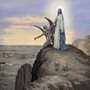 illustration of the Devil tempting Jesus