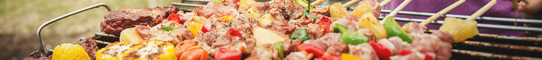 food on a BBQ