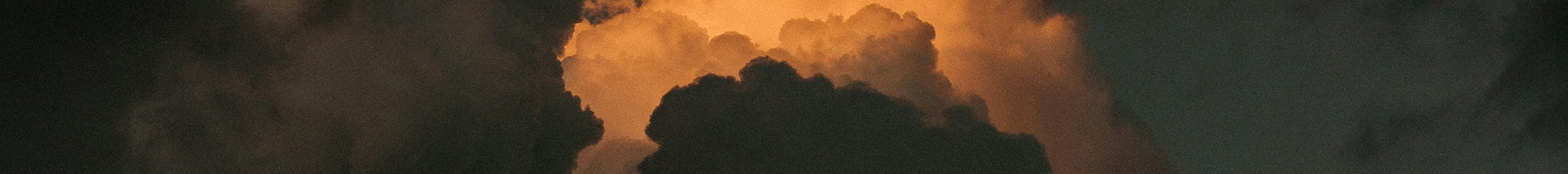 storm clouds in sunlight