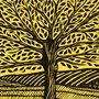 illustration of a tree on a yellow background