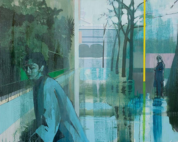 painting of a sad woman