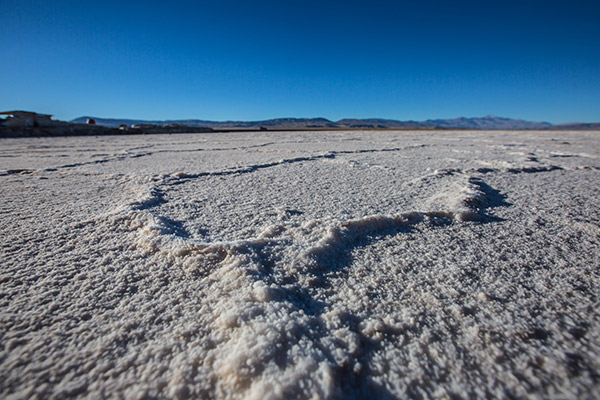 a salt flat in Argentina