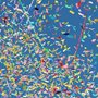 confetti in a blue sky