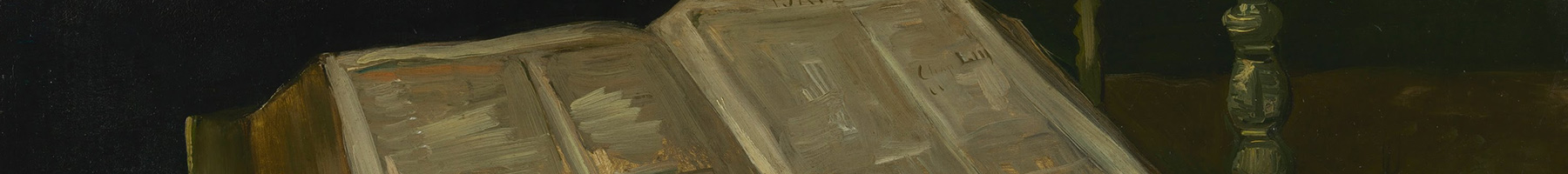 painting of an old bible