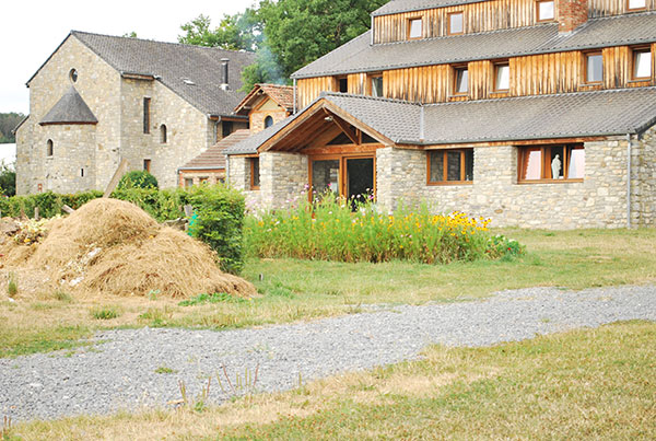 buildings at a monastic community