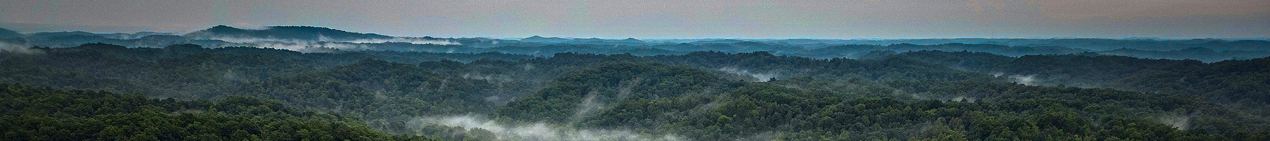 aerial view of Kentucky farmland