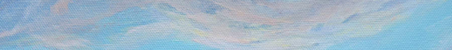 blue abstract painting